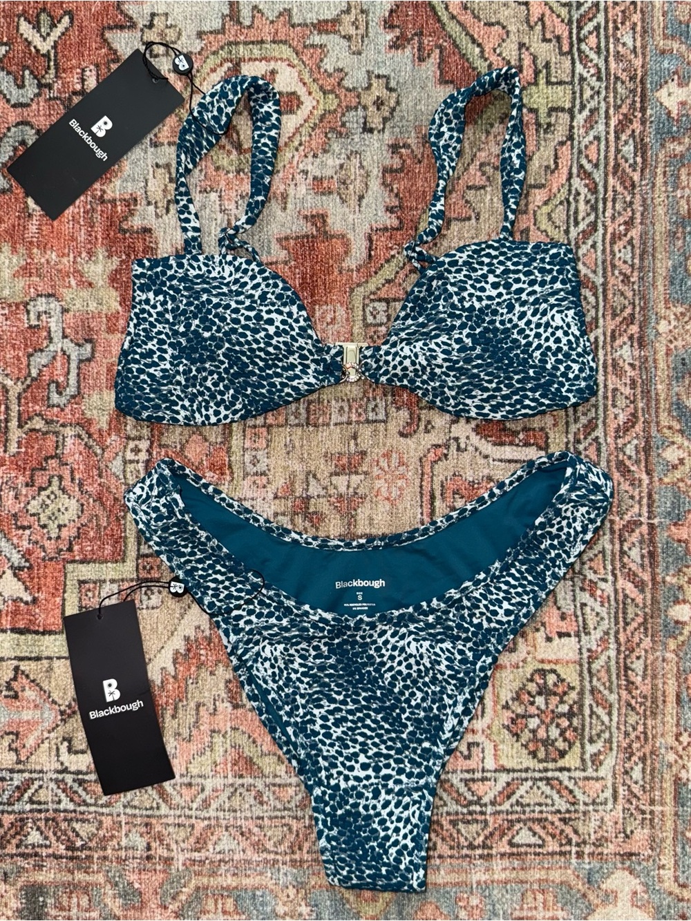 Blackbough Snow Leopard Print Bikini Set